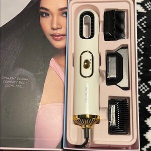 Opulence, hairdryer brand, new, beautiful white and gold in color. Brand New